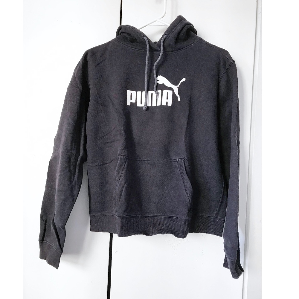 PUMA Women's Classics Logo Hoodie sz Medium Blue
